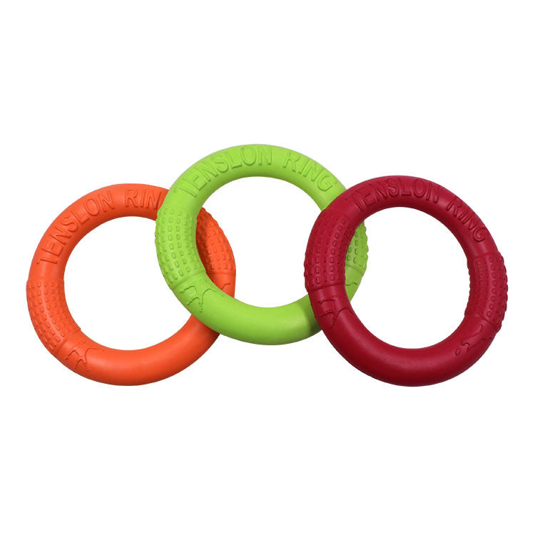 EVA Pet Toy - Tug Ring & Frisbee for Dogs, Training Disc for Improved Agility and Obedience