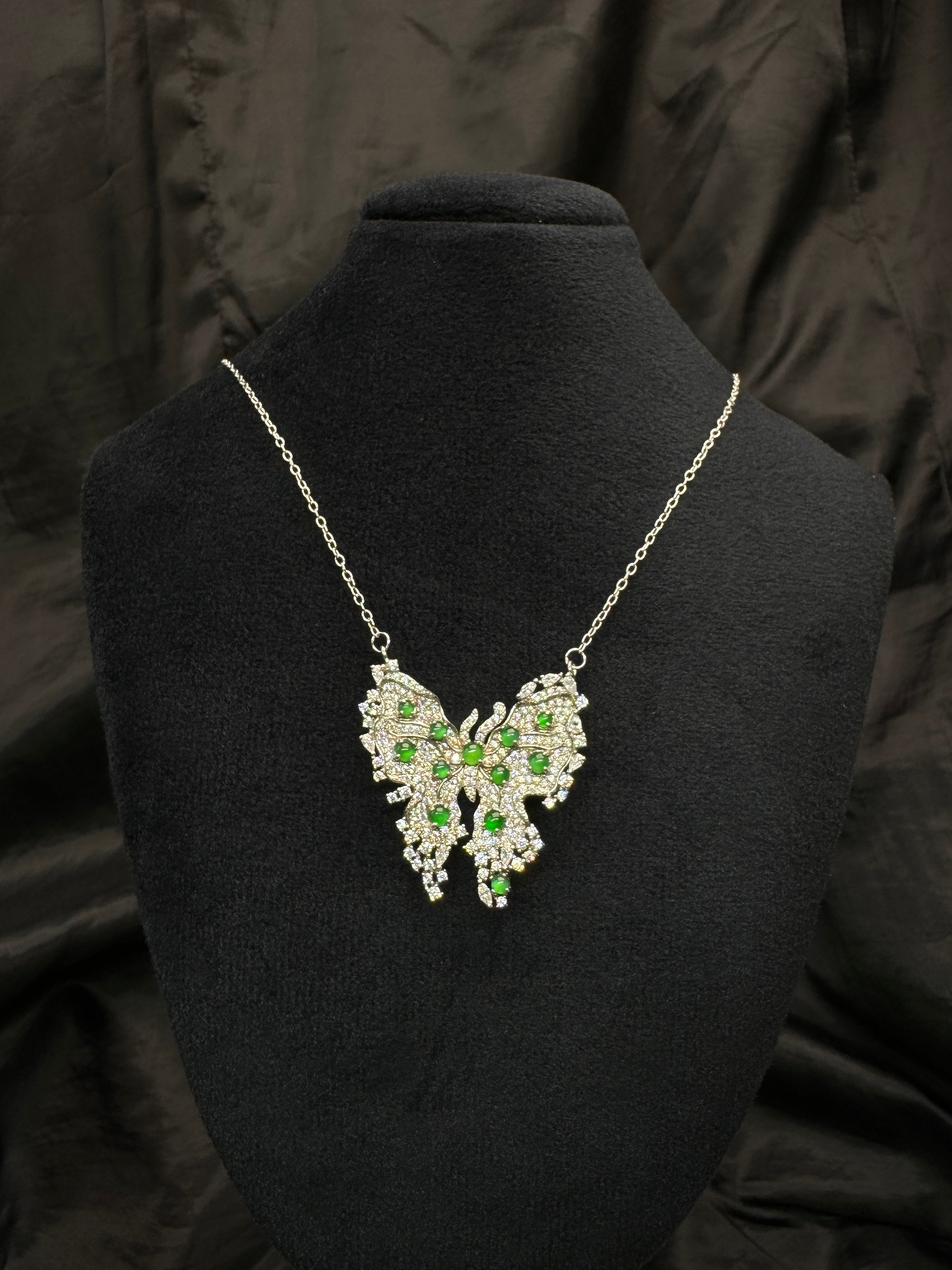 Diamond Butterfly Chain Necklace