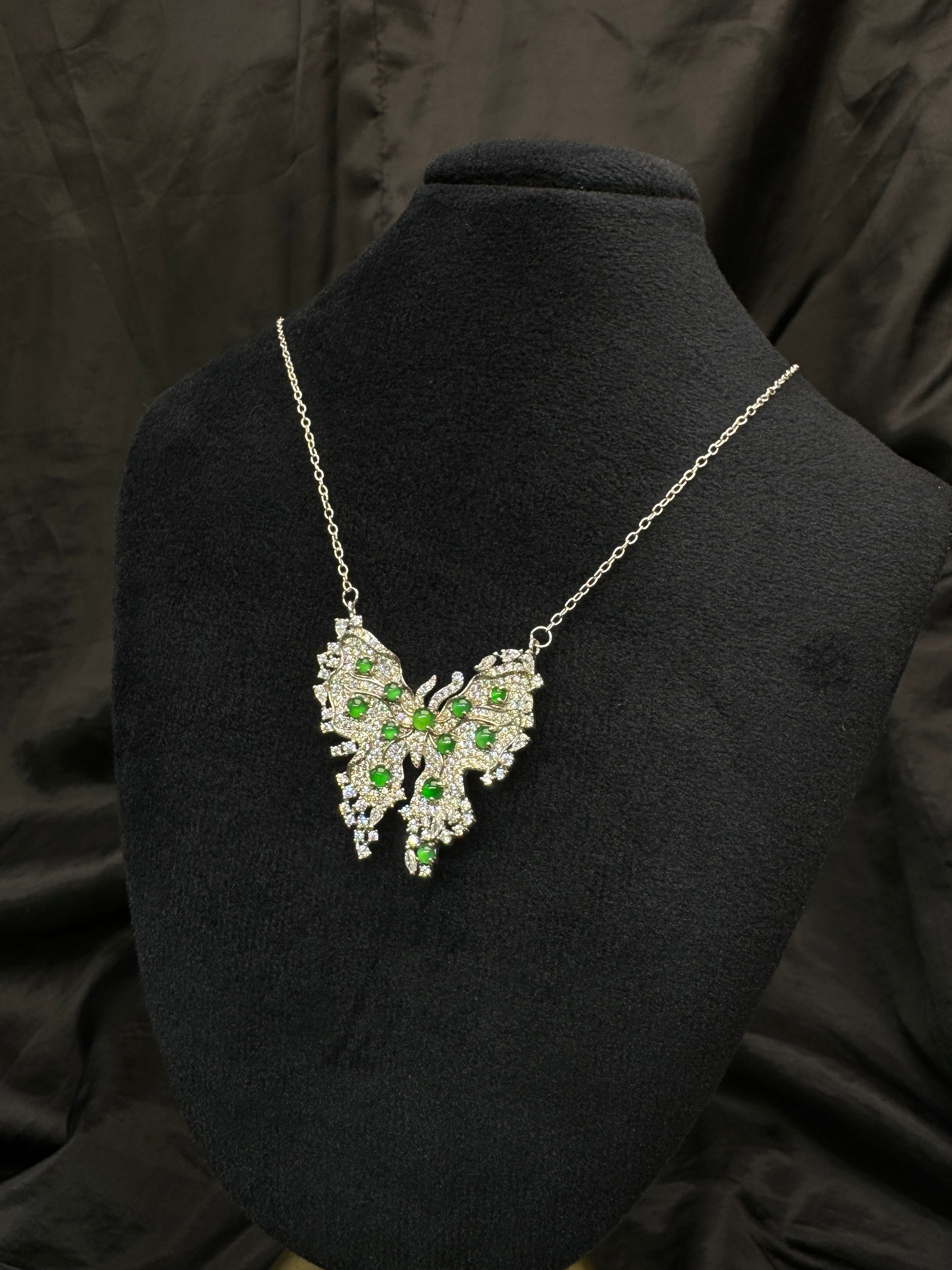 Diamond Butterfly Chain Necklace