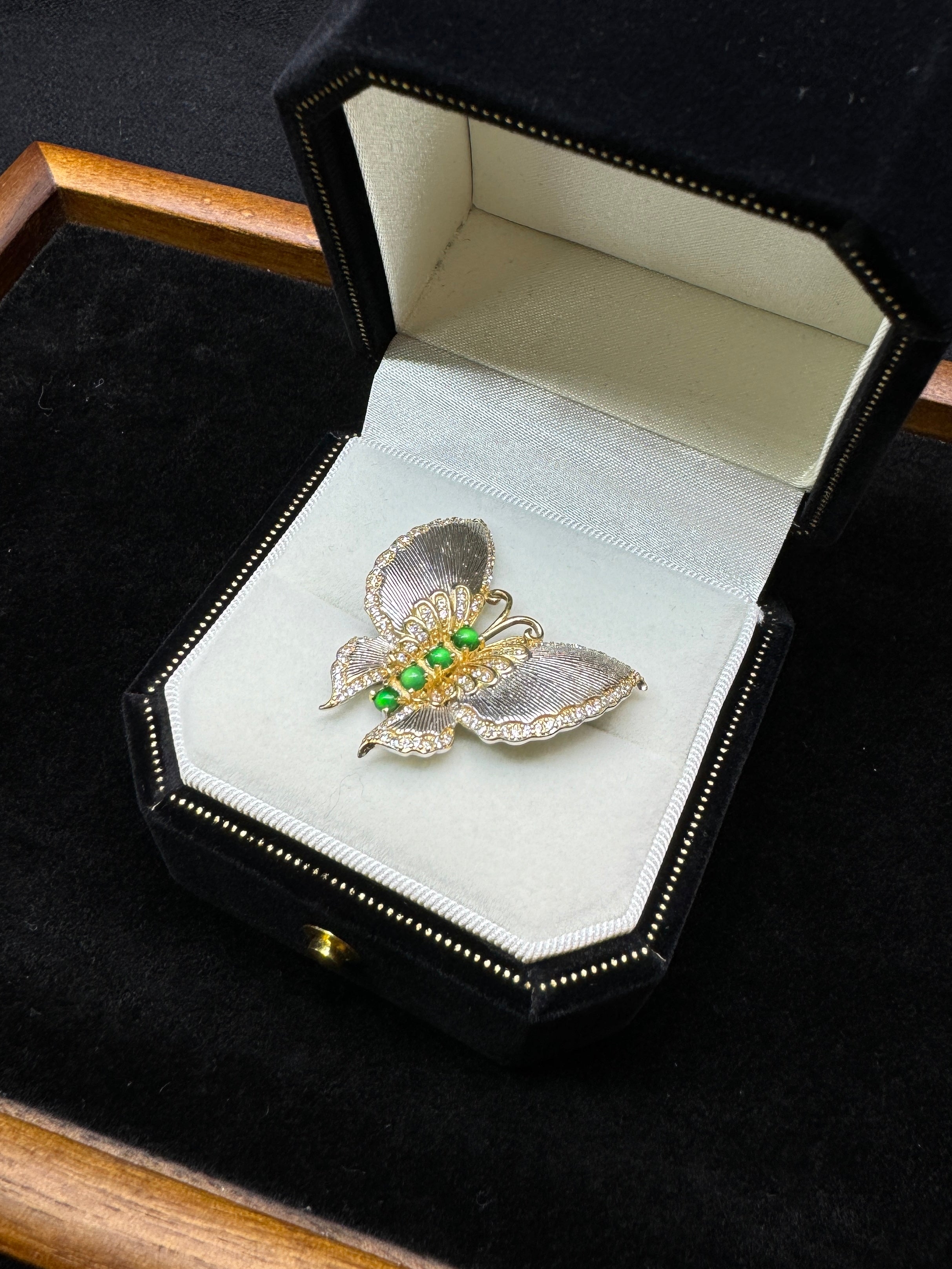 Gold and Silver Butterfly Brooch