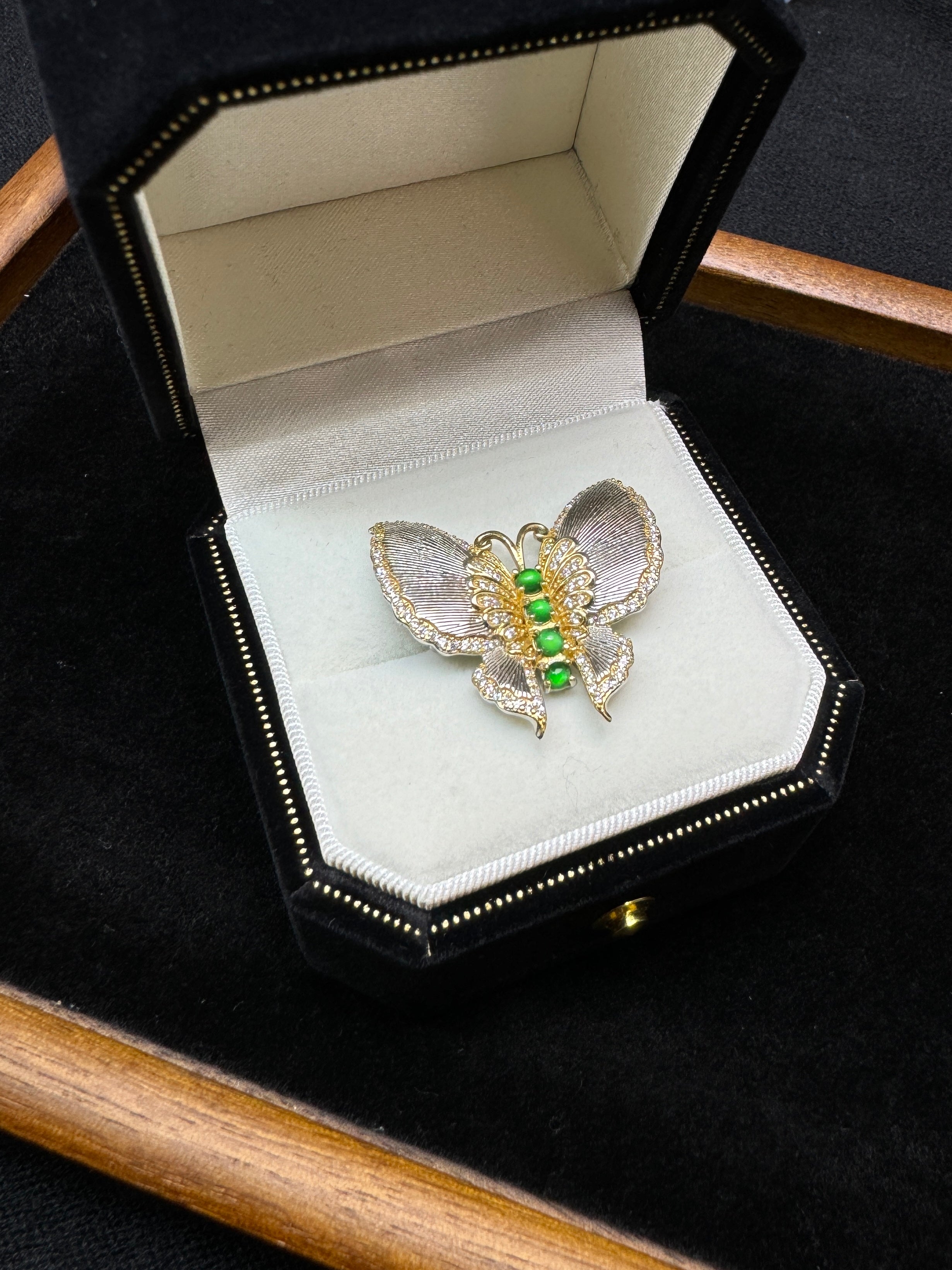 Gold and Silver Butterfly Brooch