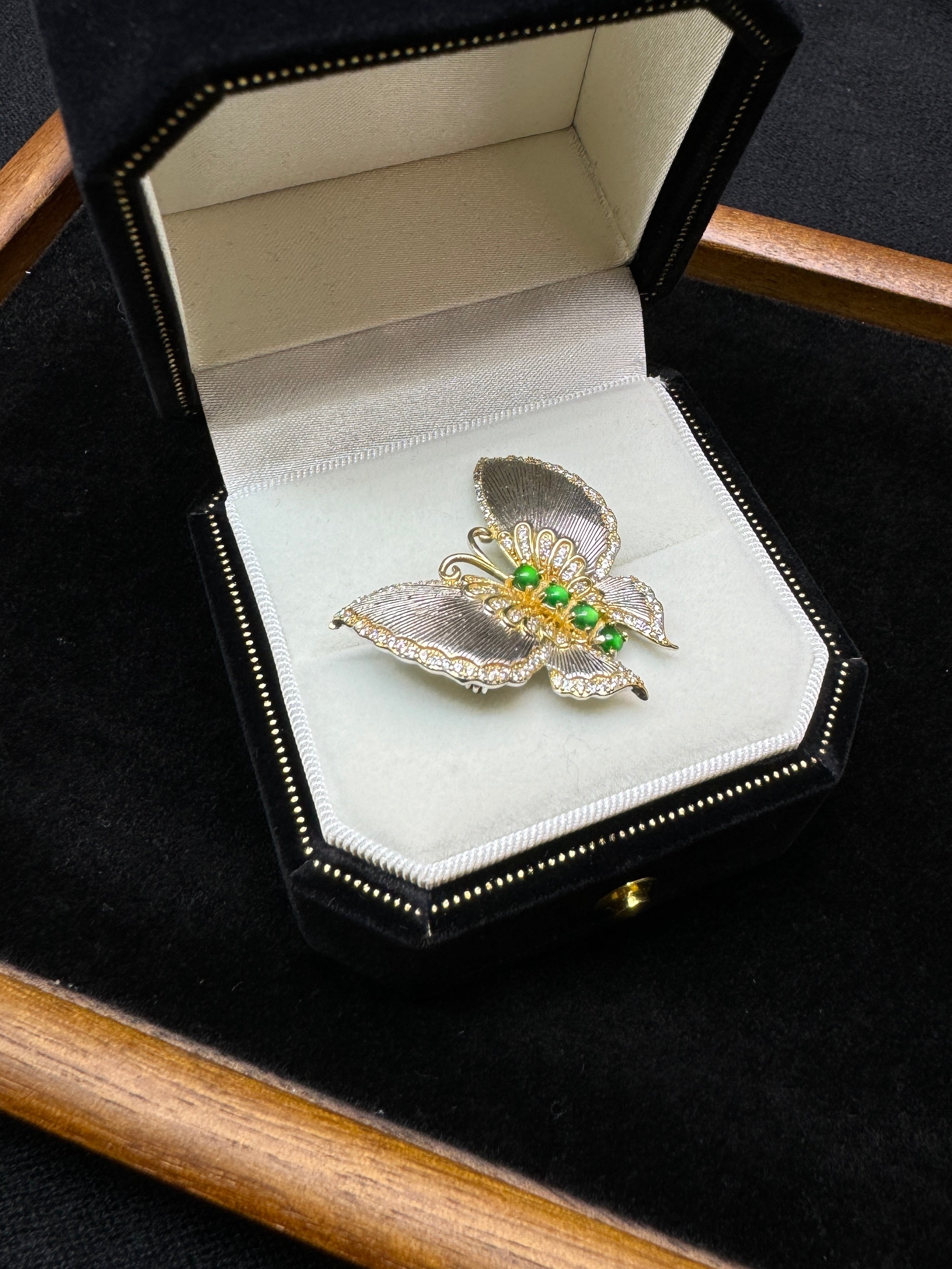 Gold and Silver Butterfly Brooch