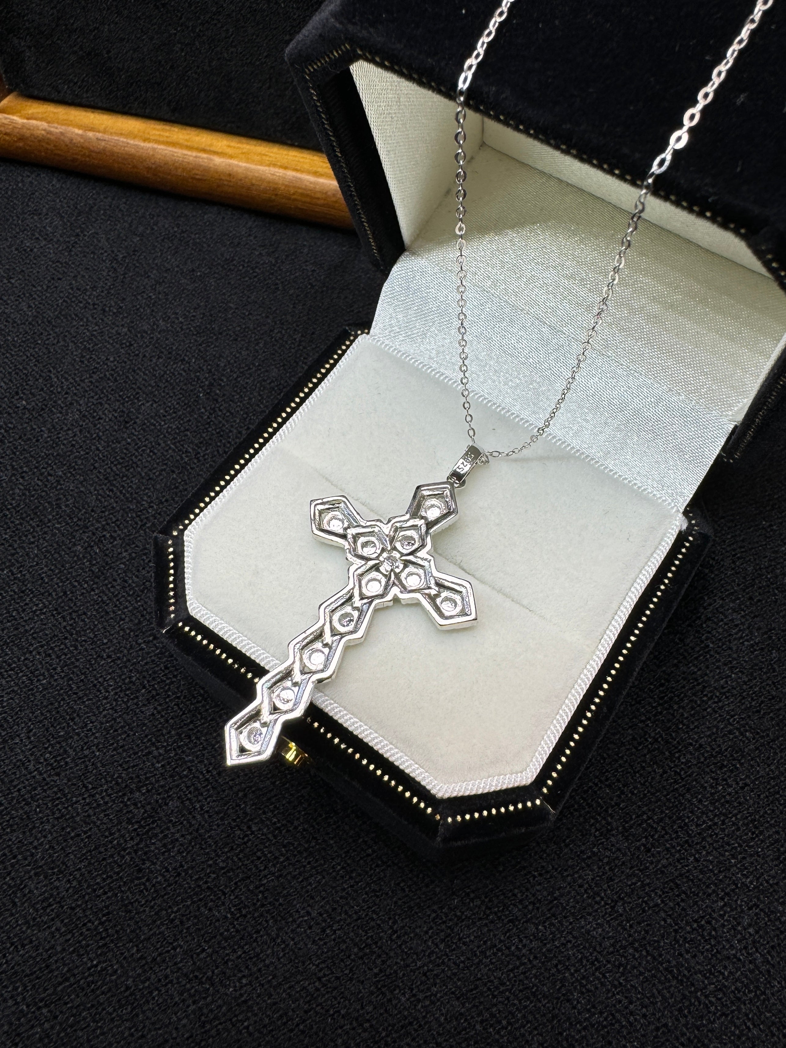 Diamond Cross Pendant Necklace