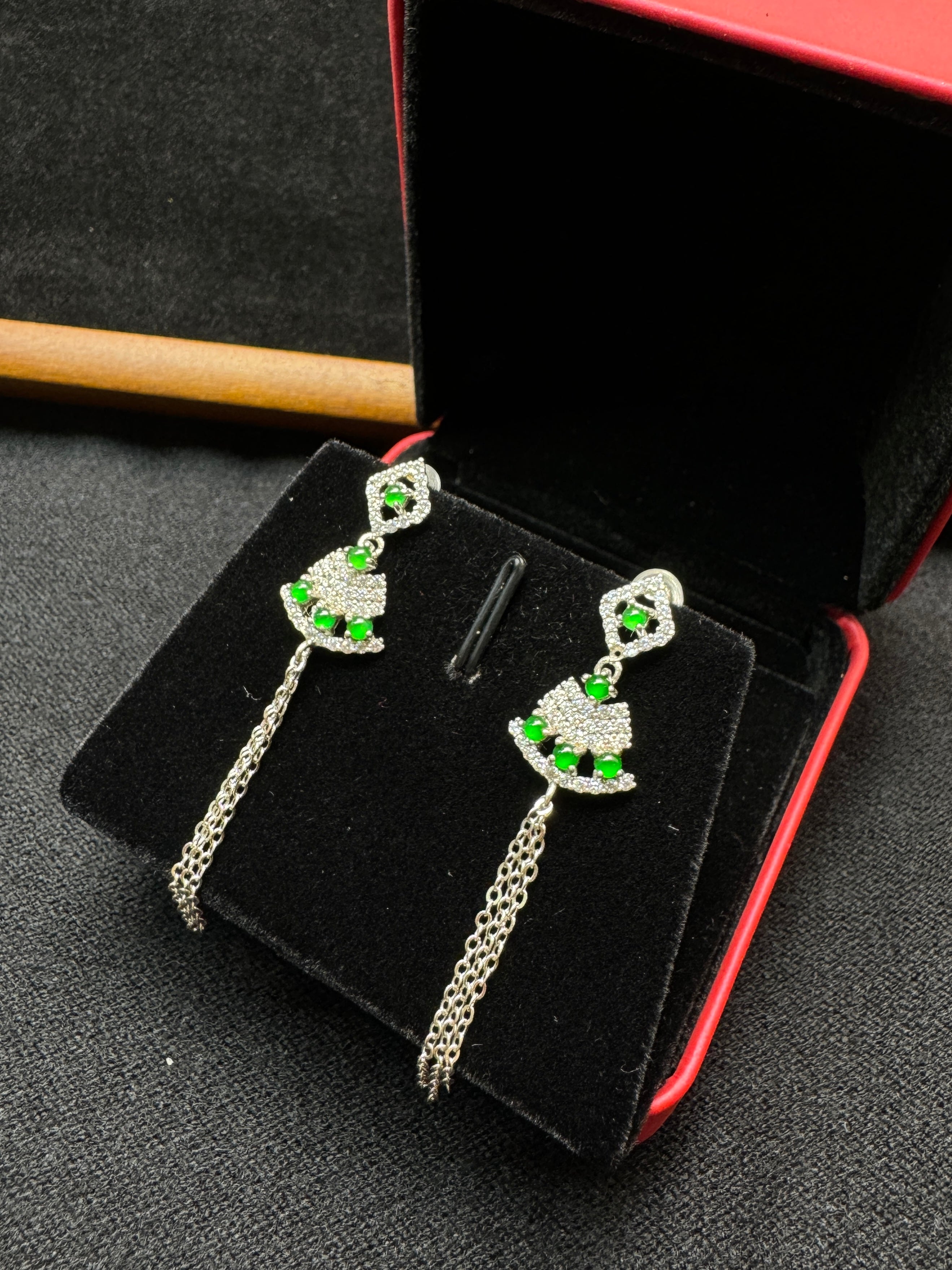 Bell Drop Chain Earrings