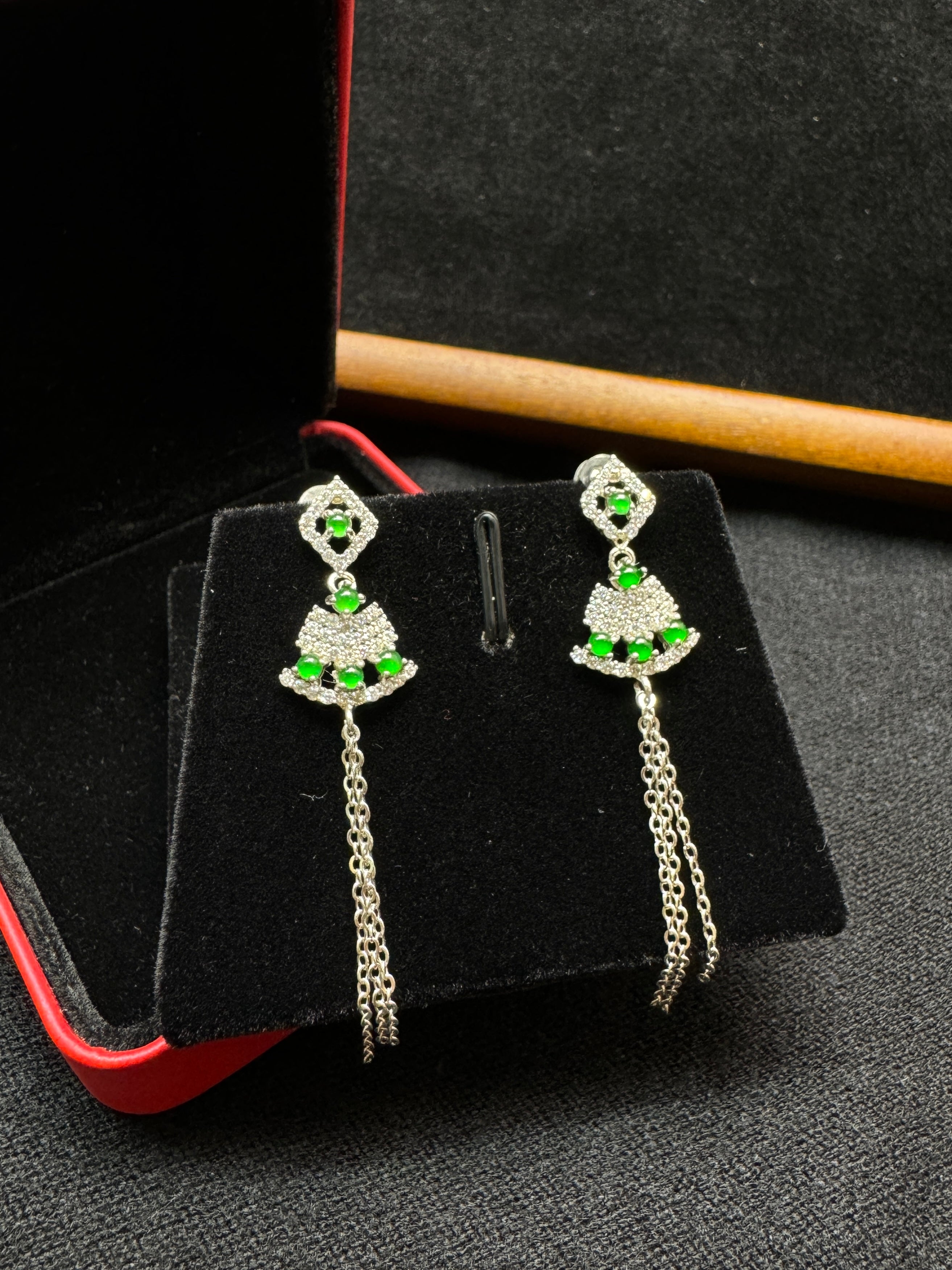 Bell Drop Chain Earrings