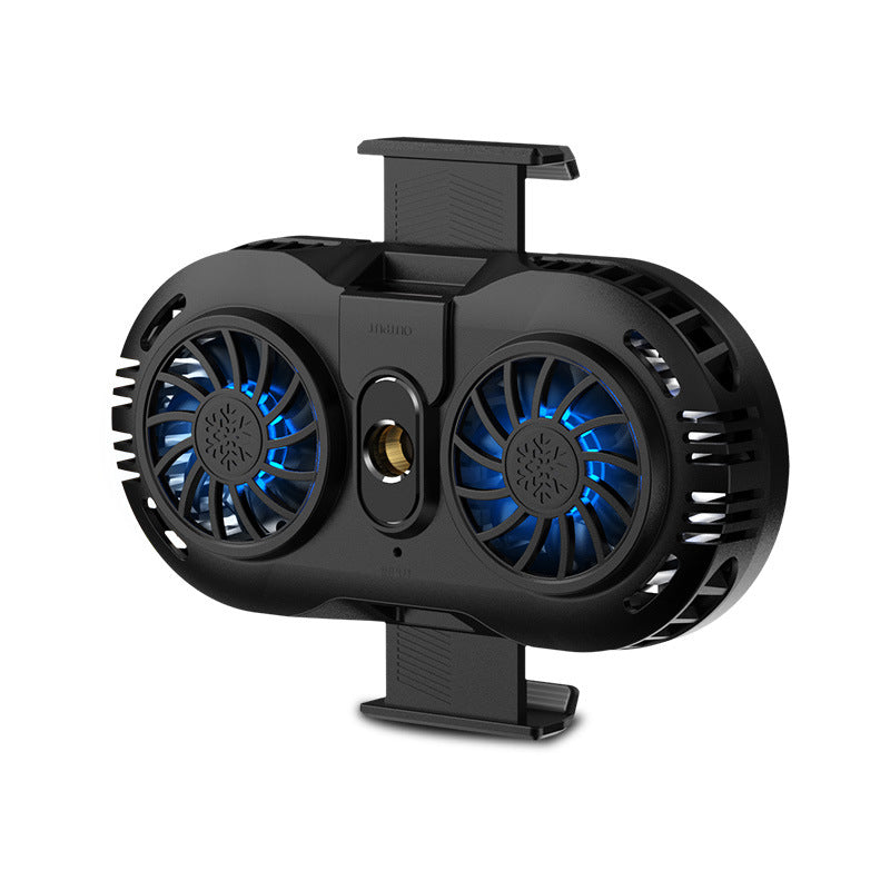 Compact Smartphone Cooler – Semiconductor Cooling Device with Dual Fans, Silent Water Cooling for Rapid Temperature Reduction, Ideal for Gaming and Streaming