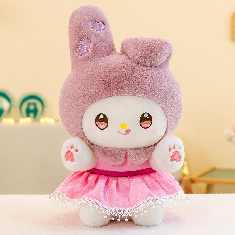 Sanrio Strawberry Kuromi, Princess My Melody, and Cinnamoroll Plush Toys - Multiple Styles and Sizes