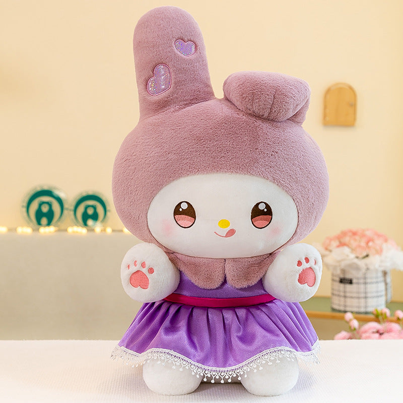 Sanrio Strawberry Kuromi, Princess My Melody, and Cinnamoroll Plush Toys - Multiple Styles and Sizes