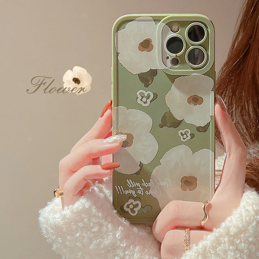 Flower Angel Eyes Phone Case Suitable for Apple Series Artistic Soft Case