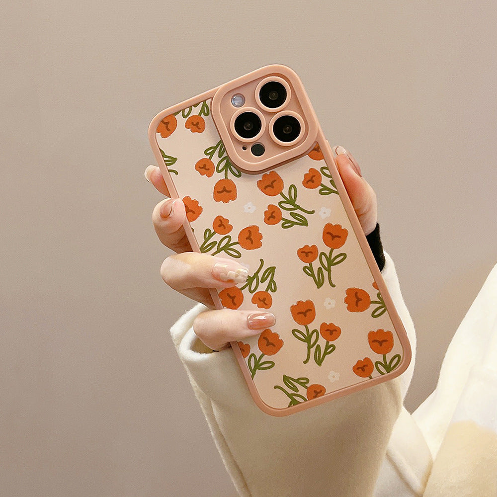 Flower Angel Eyes Phone Case Suitable for Apple Series Artistic Soft Case