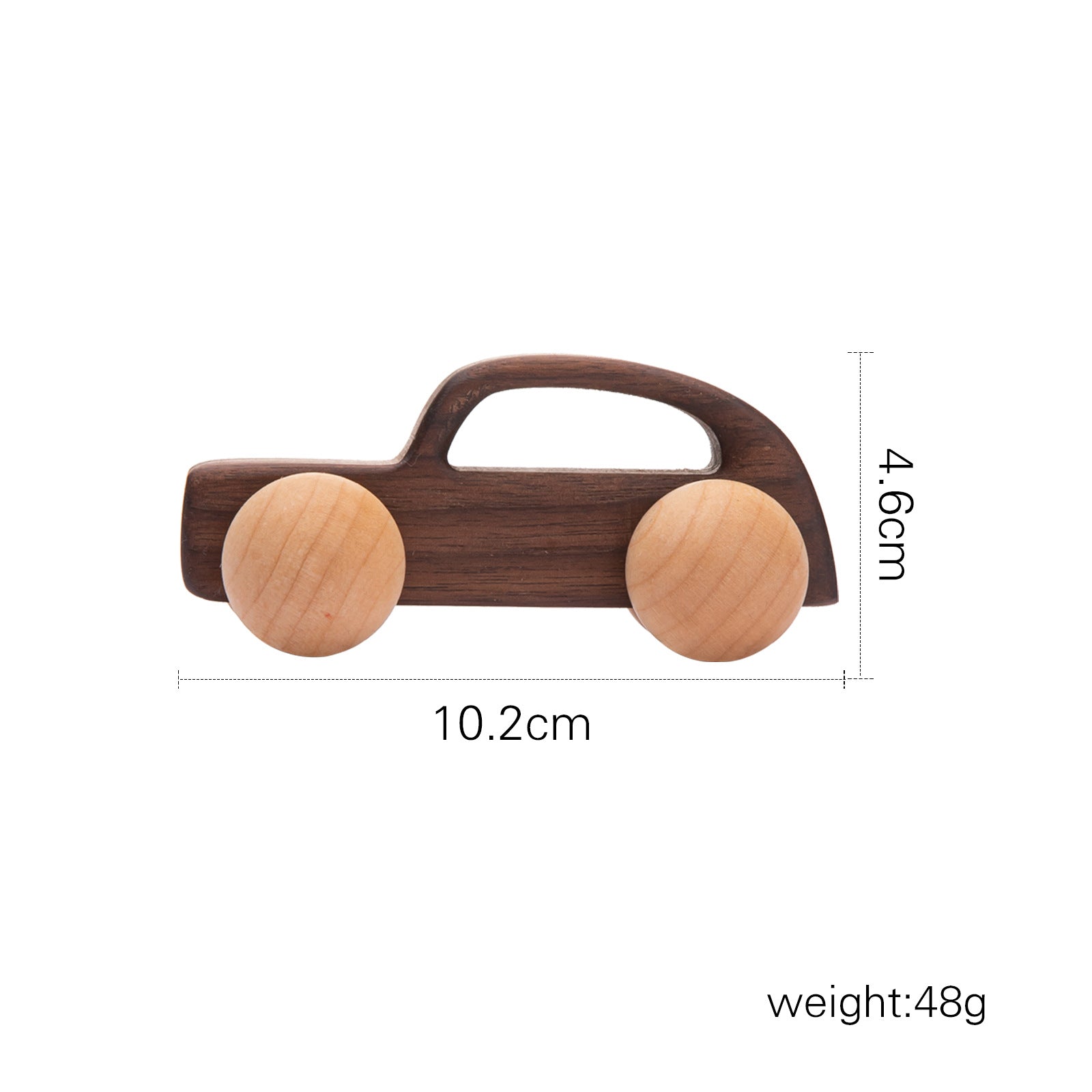 Wooden Mini Colorful Cars - Educational Toy Set for Toddlers, Early Learning and Developmental Push Cars