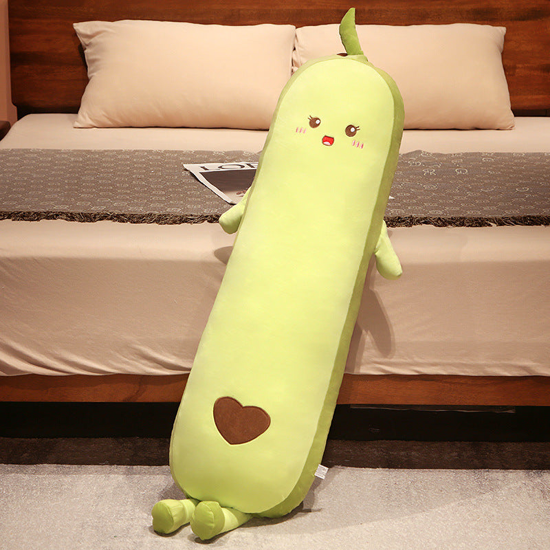 Avocado Long Body Pillow - Large Plush Toy - Washable Hugging Pillow - Sleep and Leg Support - Ideal Gift for Women