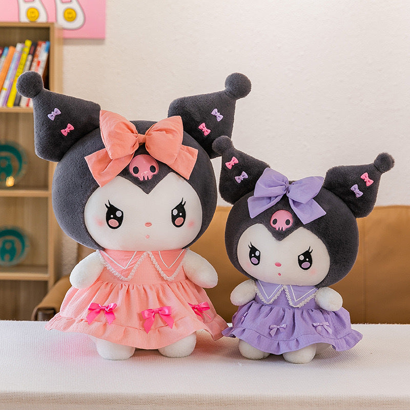 Sanrio Strawberry Kuromi, Princess My Melody, and Cinnamoroll Plush Toys - Multiple Styles and Sizes