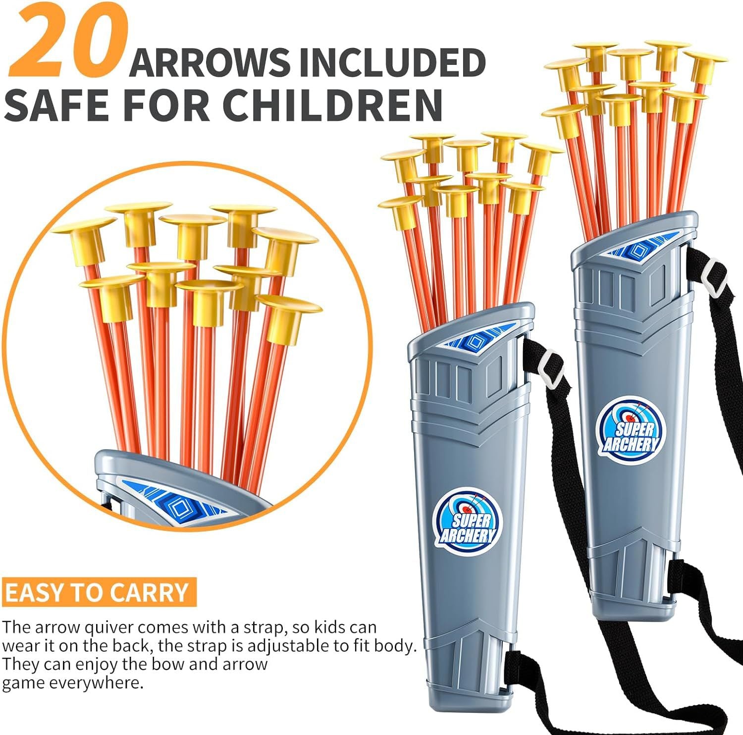 Children's Light-Up Archery Set - Sports Shooting Toy with Bow and Arrow for Boys