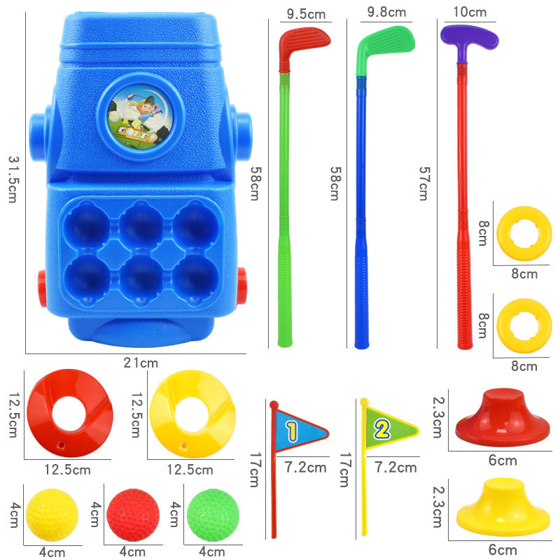 Children's Golf Club Set Toy - Indoor and Outdoor Sports Equipment for Parent-Child Interaction