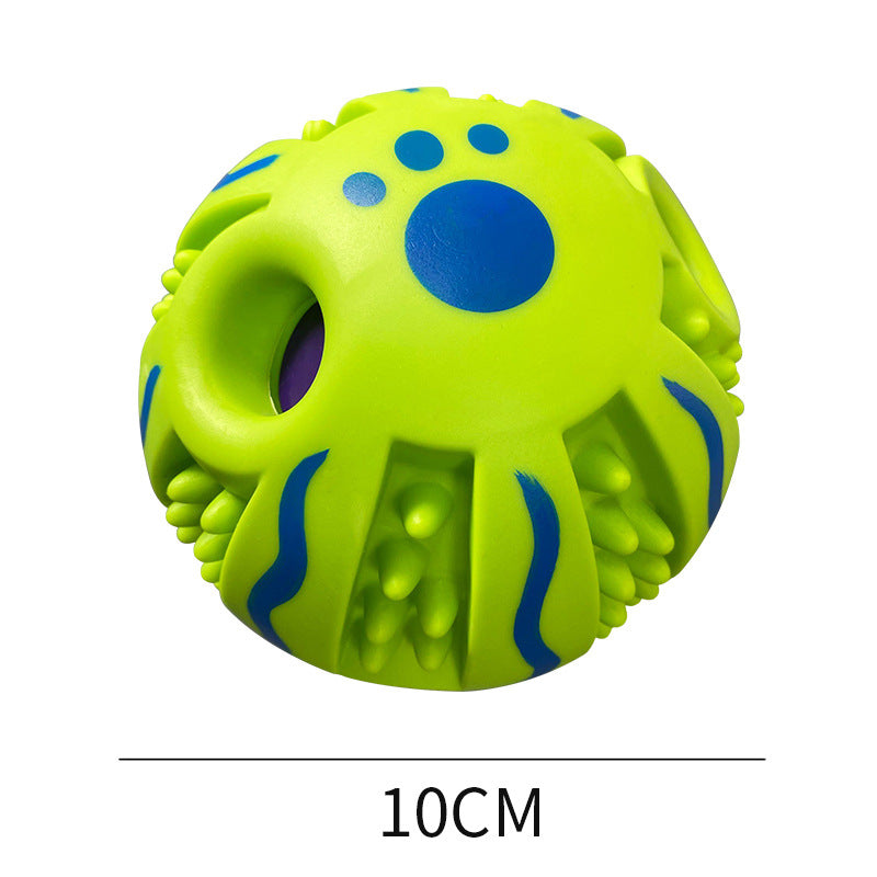 Pet Toy Ball for Medium to Large Dogs - Interactive Chew, Treat Dispensing, and Squeaky Toy