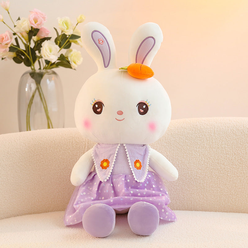 Sweetheart Bunny Plush Toy - Cute White Rabbit Stuffed Animal in 3 Colors