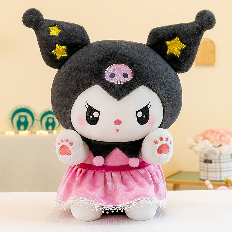 Sanrio Strawberry Kuromi, Princess My Melody, and Cinnamoroll Plush Toys - Multiple Styles and Sizes