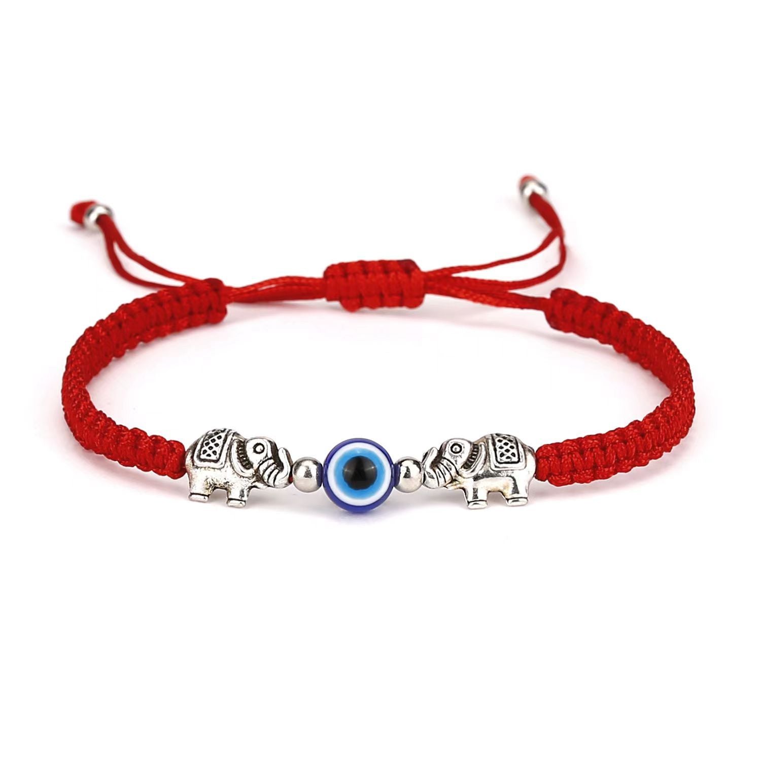 Evil Eye Seven Knot Red String Protection Bracelet