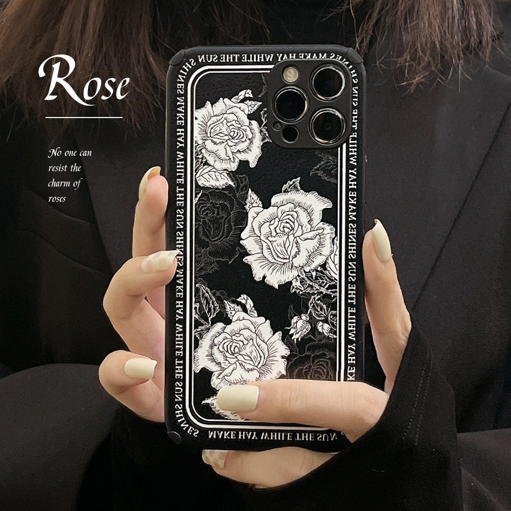 Fresh oil painting flowers for iPhone Apple series mobile phone case