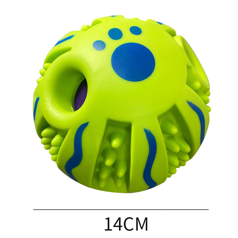 Pet Toy Ball for Medium to Large Dogs - Interactive Chew, Treat Dispensing, and Squeaky Toy