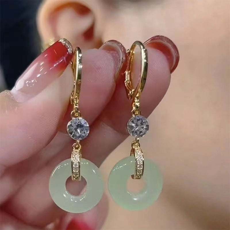 Fashionable tassel earrings for women, long earrings, internet celebrity earrings, face-slimming earrings