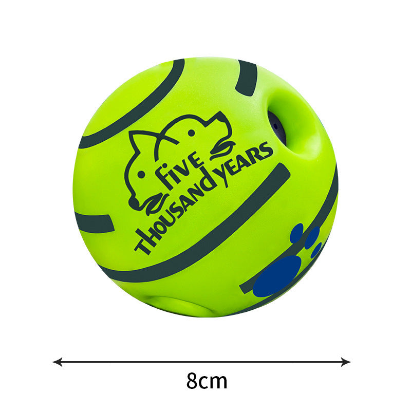 Durable Chew Toy Ball for Medium to Large Dogs - Interactive Treat Dispensing, Squeaky, and Tough Rubber Ball for Pet Entertainment