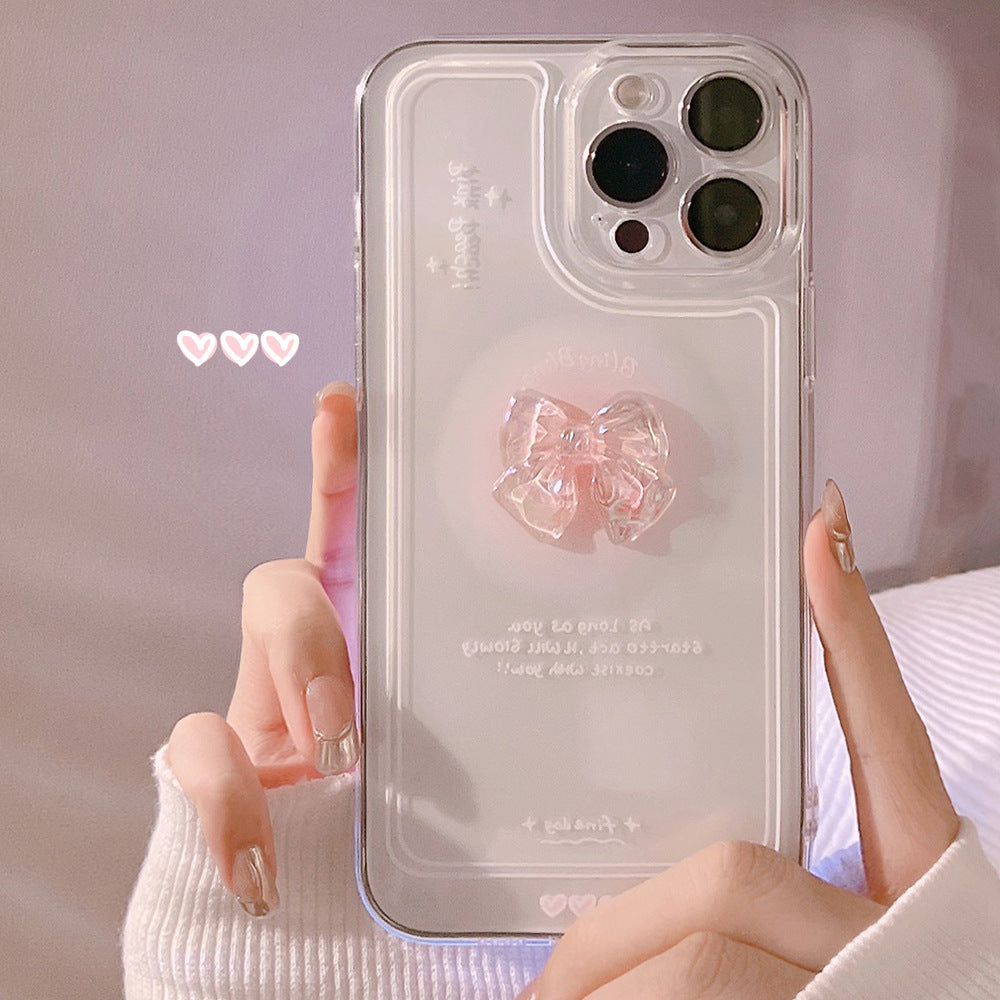 Bowknot crystal phone case 3D design suitable for iPhone series