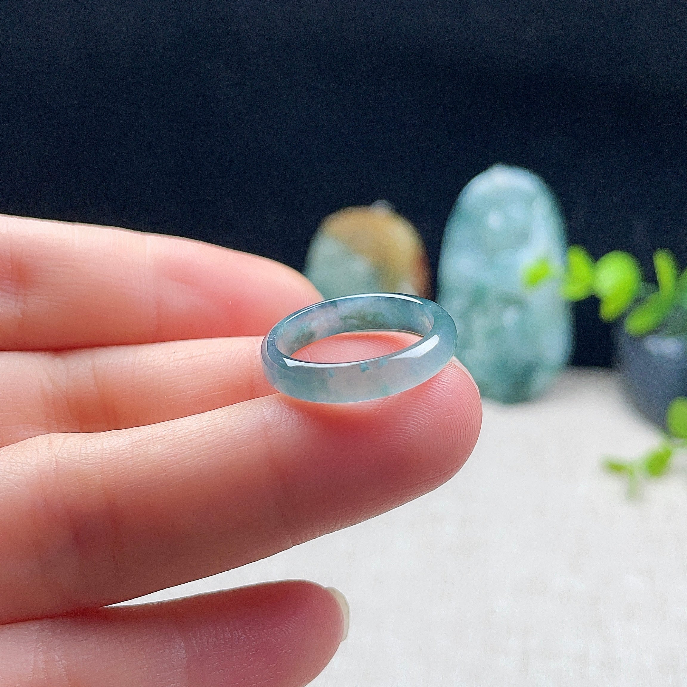 Natural Burmese Jadeite Ring