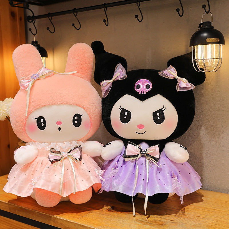 Sanrio Strawberry Kuromi, Princess My Melody, and Cinnamoroll Plush Toys - Multiple Styles and Sizes