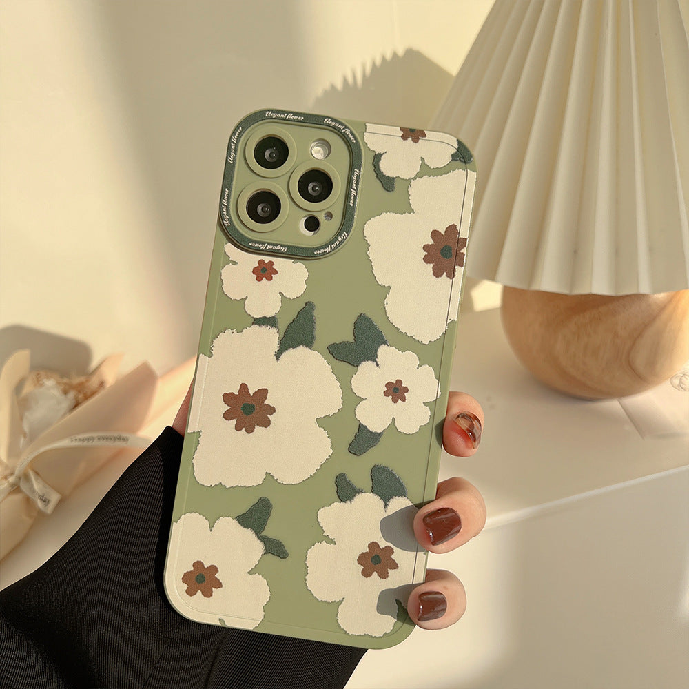 Flower Angel Eyes Phone Case Suitable for Apple Series Artistic Soft Case