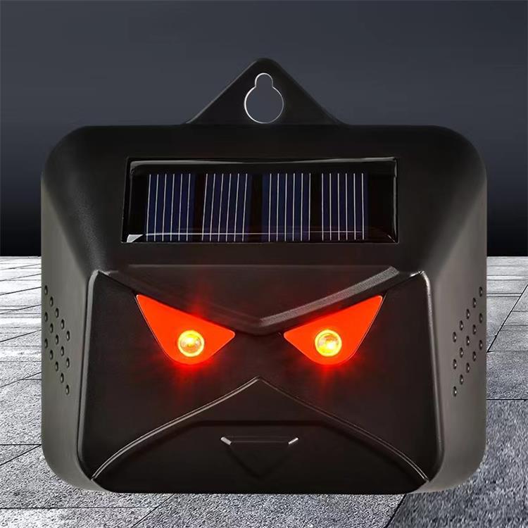 Solar-Powered Animal Repeller - Red Flashing Light Pest Deterrent for Mice, Birds, Wolves, and Wild Boars