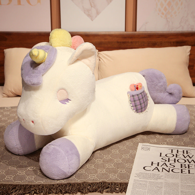 Dreamy Unicorn Plush Toy - Large Soft Stuffed Animal Pillow for Bed - Perfect Birthday Gift for Girls