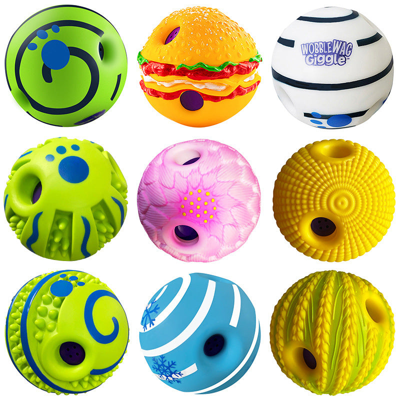 Pet Toy Ball for Medium to Large Dogs - Interactive Chew, Durable, Treat Dispensing, Squeaky Play Ball