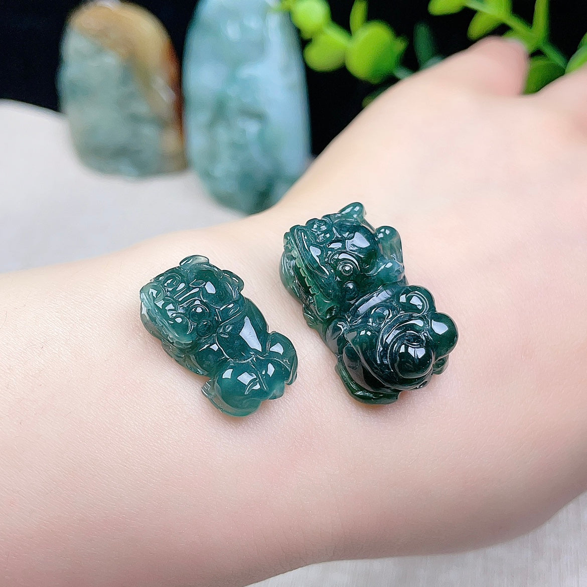 Natural Burmese Jade Pixiu