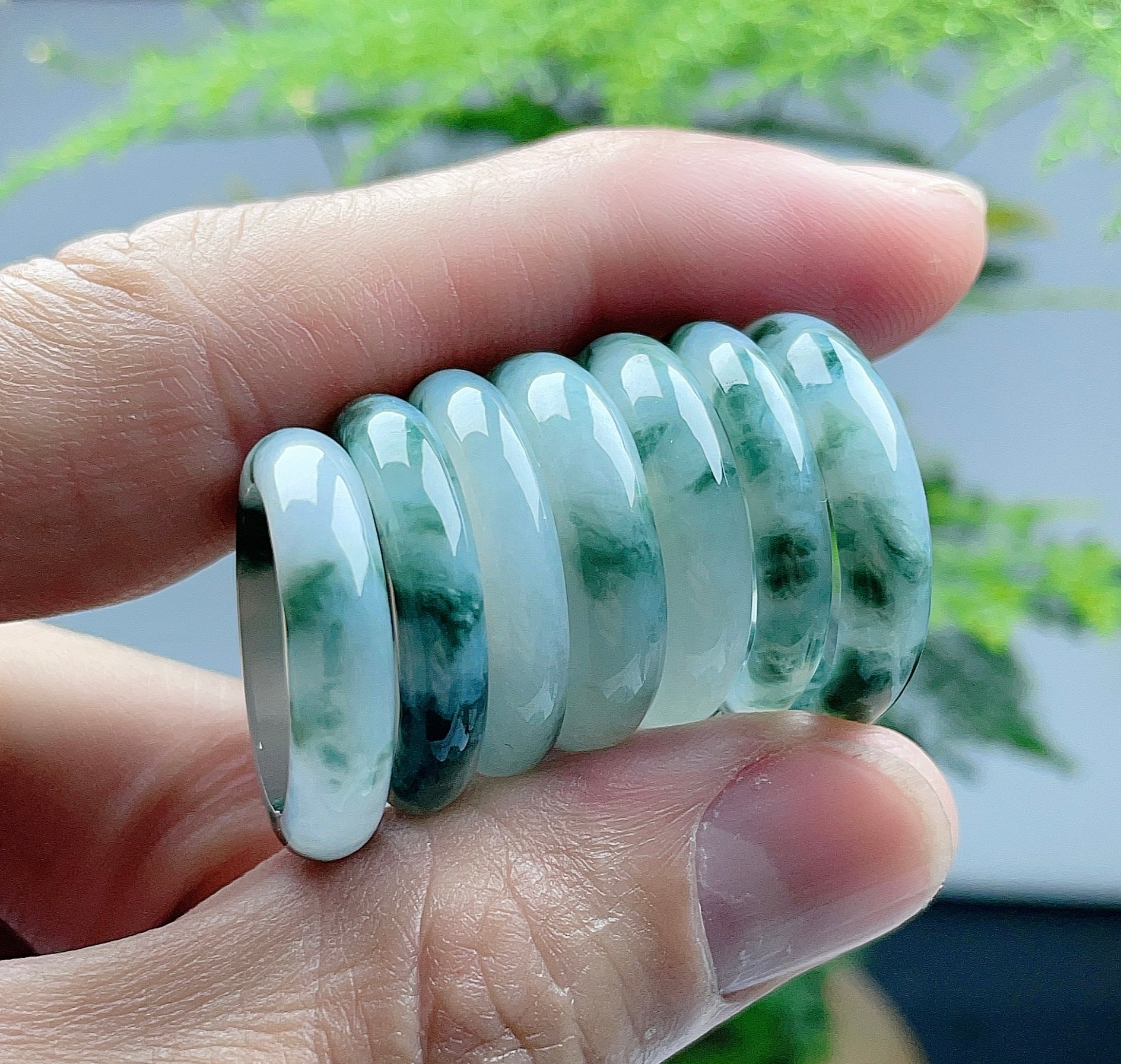 Myanmar natural jadeite ring