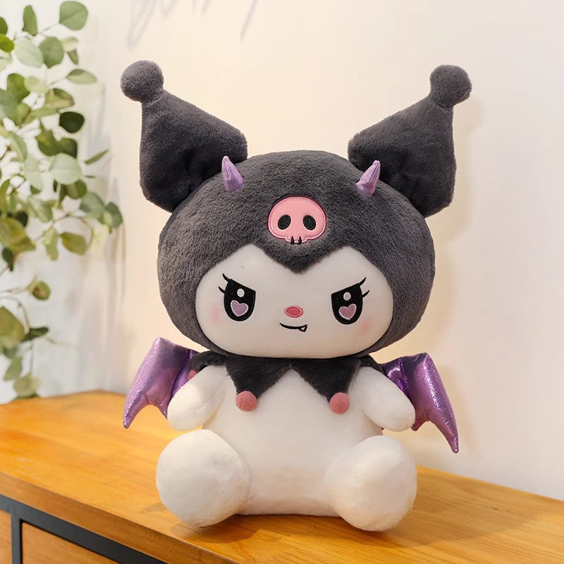 Sanrio Strawberry Kuromi, Princess My Melody, and Cinnamoroll Plush Toys - Multiple Styles and Sizes