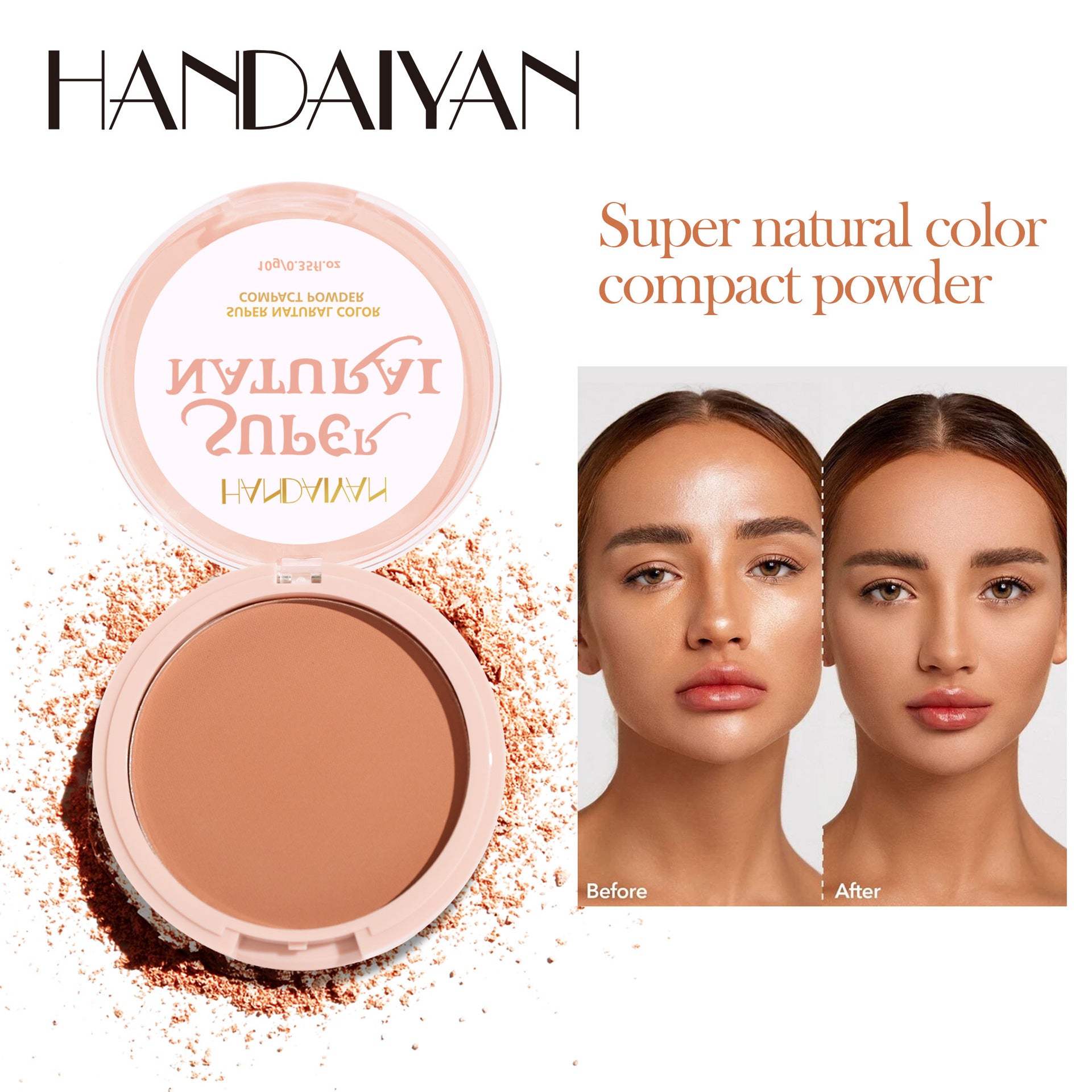 HANDAIYAN Setting Powder - Oil Control, Waterproof, Long-Lasting, Hydrating, and Flawless Coverage