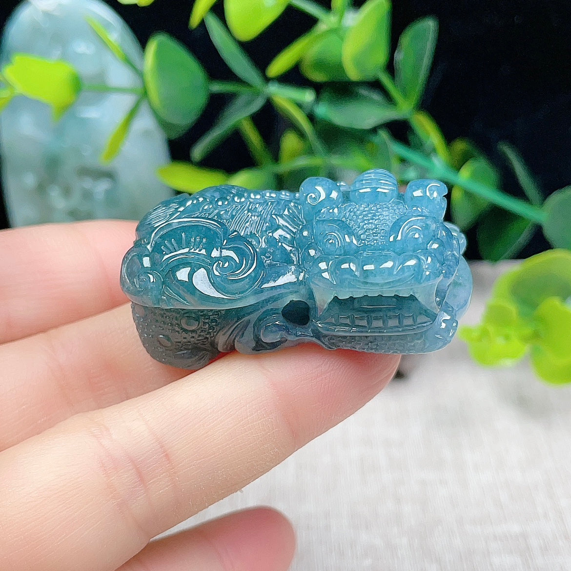 Natural Burmese Jade Pixiu Pendant