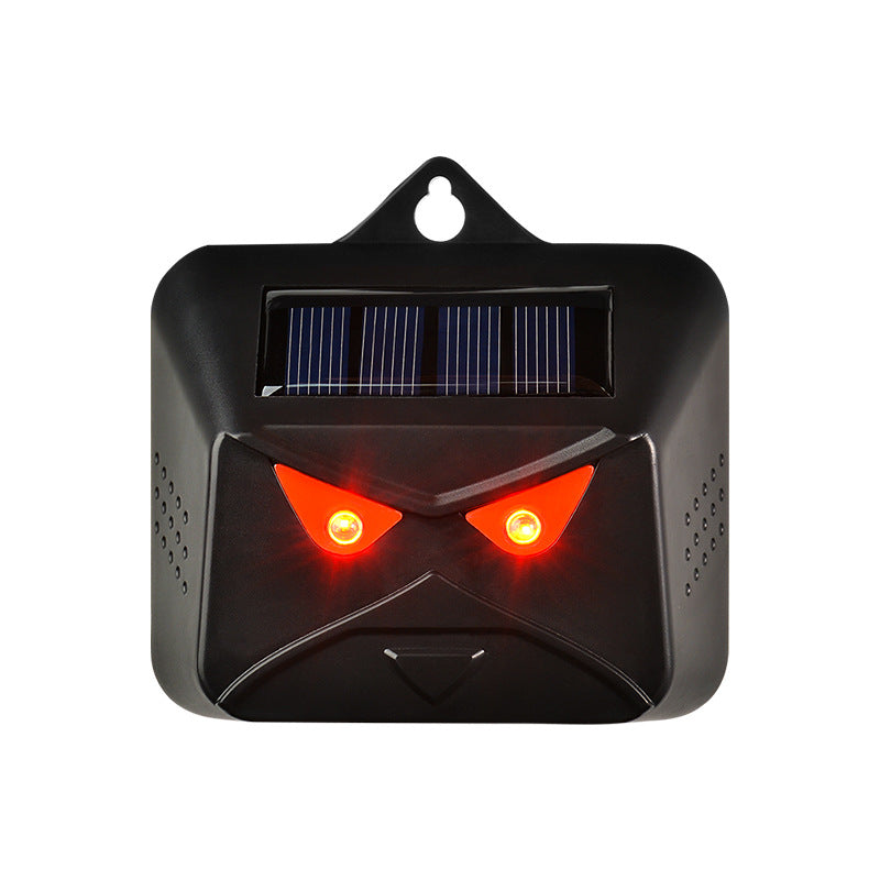 Solar-Powered Animal Repeller - Red Flashing Light Pest Deterrent for Mice, Birds, Wolves, and Wild Boars