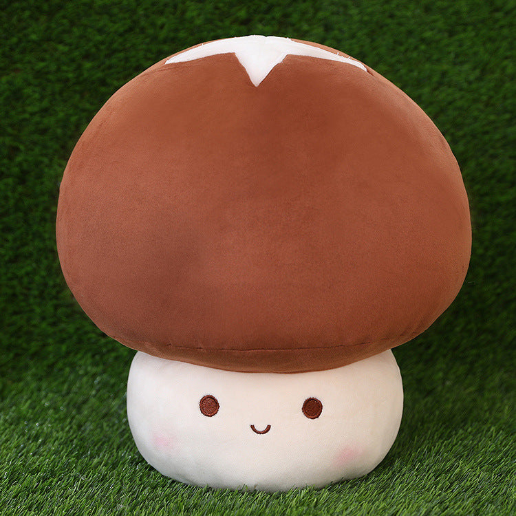 Cute Mushroom Plush Pillow - Soft Stuffed Doll for Girls - Cozy Hugging Toy and Birthday Gift