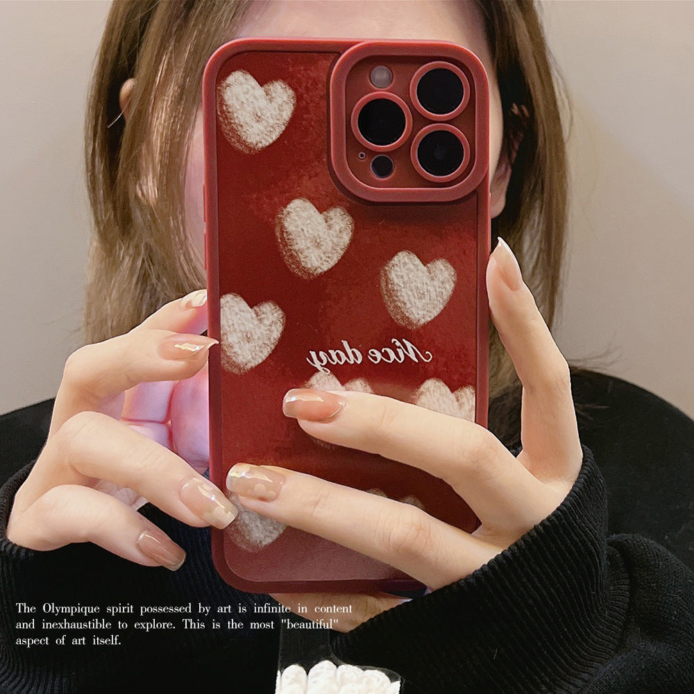 Flower Angel Eyes Phone Case Suitable for Apple Series Artistic Soft Case