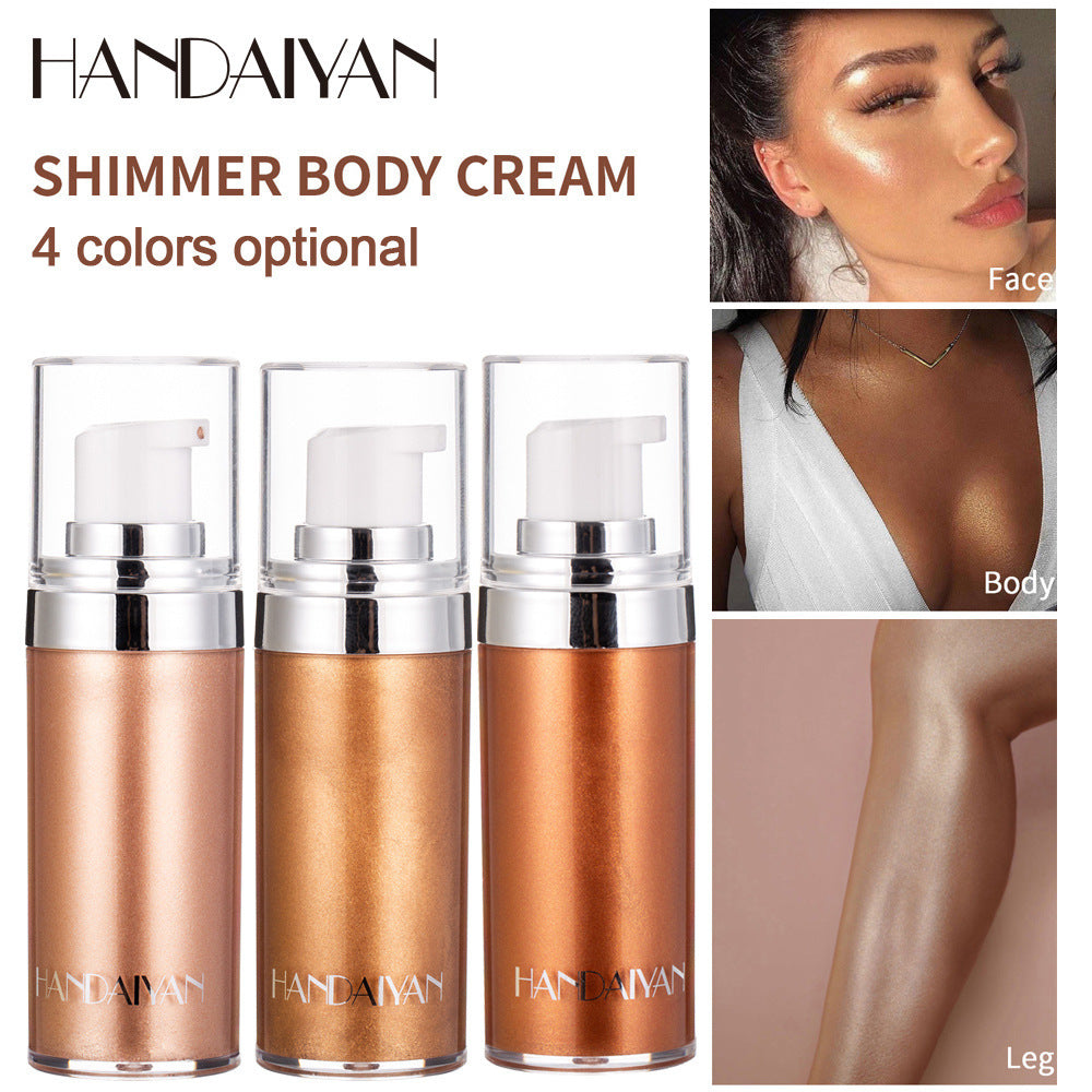 HANDAIYAN Best-Selling Summer Body Highlighter - Sexy, Radiant Glow Liquid Lotion for Beach and Beyond