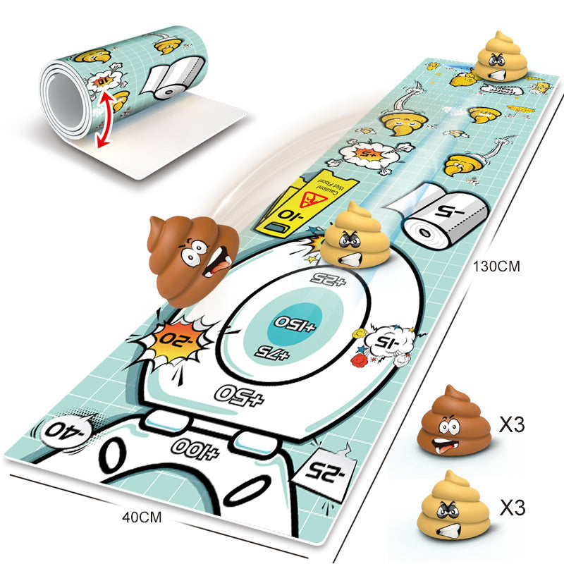 Indoor Curling Board Game Set - Interactive Tabletop Sports Toy for Kids and Family