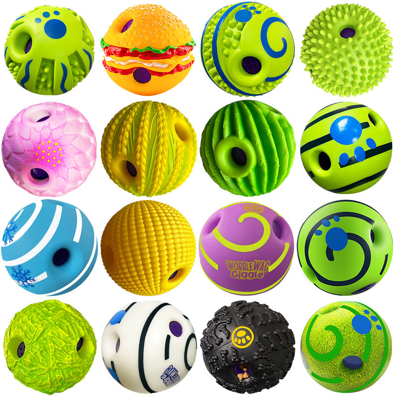 Pet Toy Ball for Medium to Large Dogs - Interactive Chew, Durable, Treat Dispensing, Squeaky Play Ball