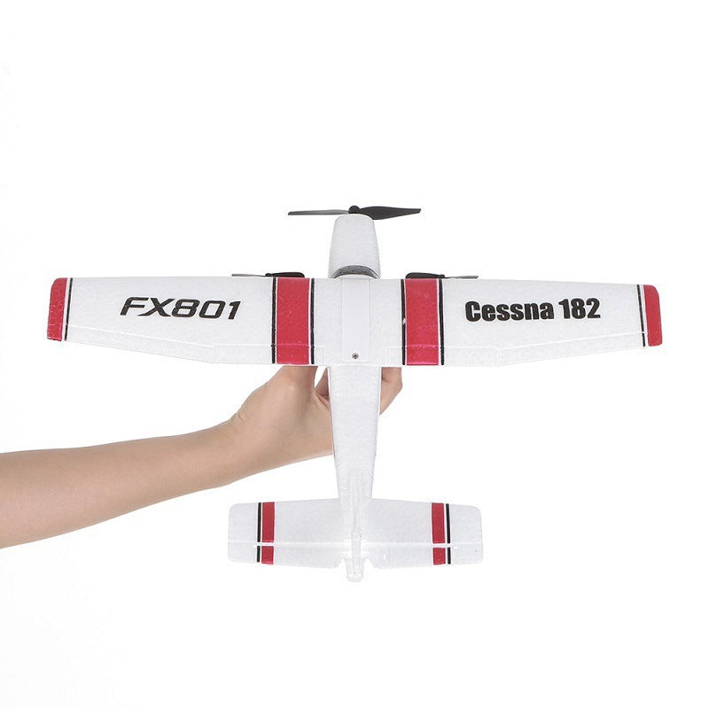 FX801 Fighter Jet RC Airplane - Dual-Channel Fixed-Wing Glider with Remote Control, Foam Aircraft Toy