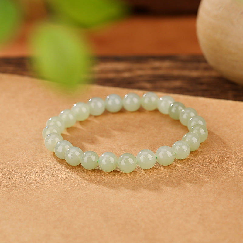 Handmade Natural Hetian Jade Healing Bracelet