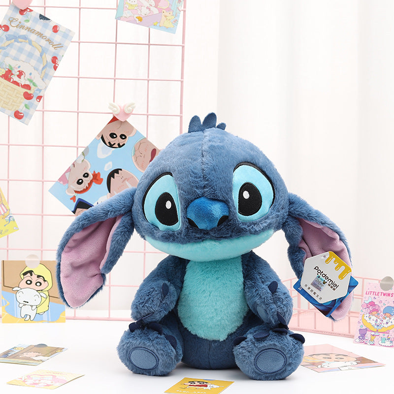 Stitch Plush Toy - Adorable Movable Ear Stitch Plush Doll and Sleep Pillow