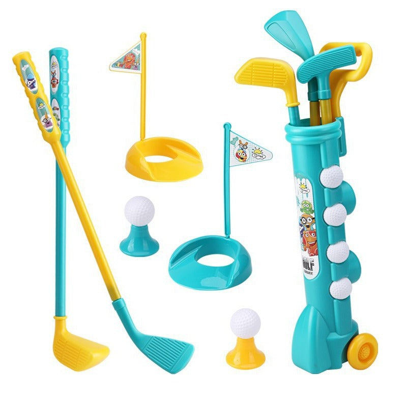 Parent-Child Interactive Boys' Golf Toy Set - Outdoor Sports Game