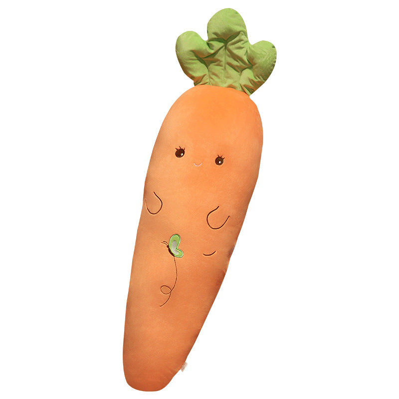 Removable Washable Carrot Plush Body Pillow - Long Hugging Soft Toy for Sleeping